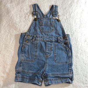 18 Month Denim Overall Shorts